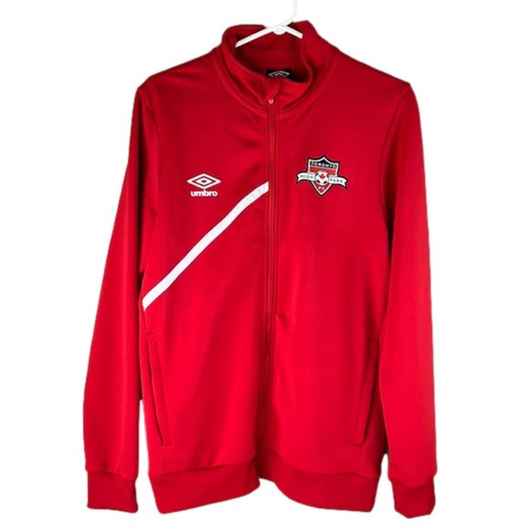 Men's Umbro  Red TFC Zippered Jacket - Picture 1 of 11